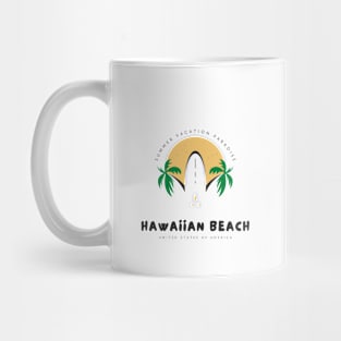 Summer vacation paradise hawaiian beach tshirt Mug